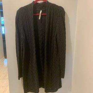 Charcoal Grey Swing Cardigan